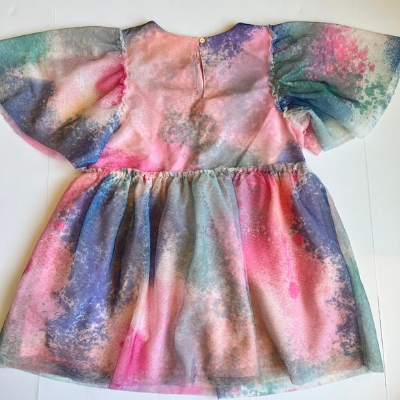 H&M Pink Tie-Dyed Tulle Dress - Picture 11 of 12